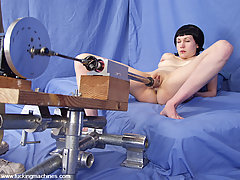 Fucking Machines Pictures -  Dolores gets a chance to ride the steel beasts.