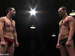 Gay Pictures -  Two hot studs go balls to the wall fighting for sexual dominance.