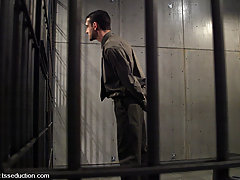 Transgender Pictures -  Straight man in jail forced to suck the TS guard 's huge cock.